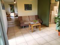 Living room of the Rain Forest Casita (also extra futon)